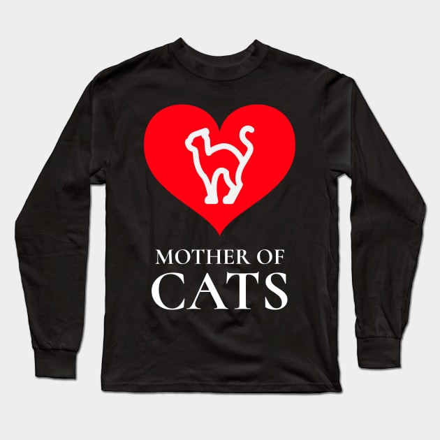 Mother Of Cats Long Sleeve T-Shirt by Hunter_c4 "Click here to uncover more designs"